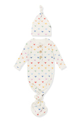 Knotted Gown with Hat Set in Pastel Mickey Mouse