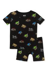 Short Sleeve Pajamas in Monster Truck