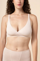 Women's Cross Front Bralette in Blonde