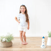 Toddler Basic Tee in Small Mist Stripe