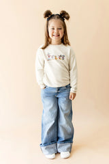 Sweatshirt in Mickey and Friends on Ecru
