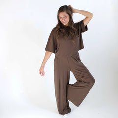 Women's Wide Leg Pant in Espresso