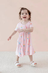 Twirl Dress in Sakura Ice Cream