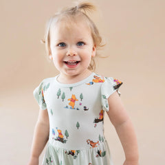 Twirl Bodysuit Dress in Winnie the Pooh Hundred Acre Wood