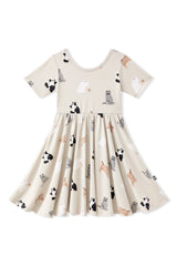 Twirl Dress in Fluffy Cat