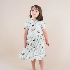 Polo Dress in Winnie the Pooh Hundred Acre Wood