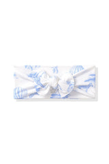 Knotted Bow Headband in Toile Safari