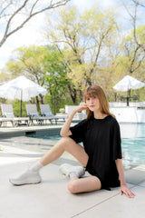 Women’s Biker Short Set in Midnight