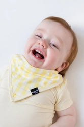 Bib in Gingham Chamomile