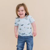 Toddler Basic Tee in Take Off