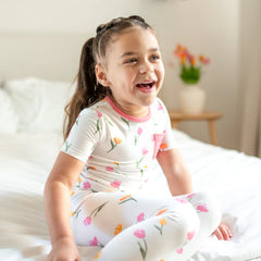 Short Sleeve with Pants Pajamas in Tulip
