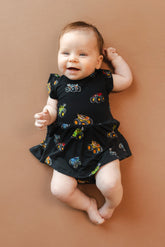 Twirl Bodysuit Dress in Monster Truck