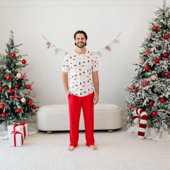 Men's Lounge Pants in Cardinal