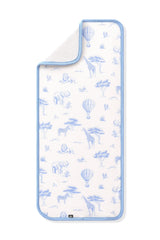 Burp Cloth in Toile Safari