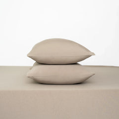 Fitted Sheet with Pillowcases in Almond