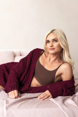 Women's Scoop Neck Bralette in Toffee