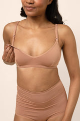 Women's Nursing Bra in Latte