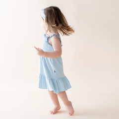 Smocked Dress in Breeze