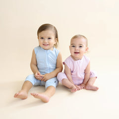 Zippered Sleeveless Romper in Thistle