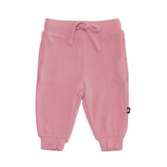 Ribbed Jogger Pant in Apple Blossom