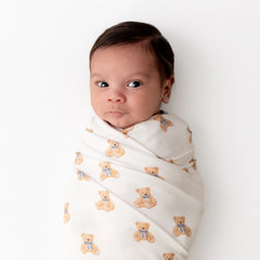 Swaddle Blanket in Teddy Bear