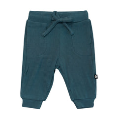 Ribbed Jogger Pant in Atlantic