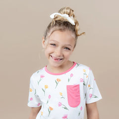 Toddler Crew Neck Tee in Tulip
