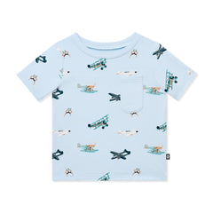 Toddler Crew Neck Tee in Take Off