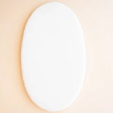 Oval Bassinet Sheet in Cloud