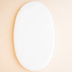 Oval Bassinet Sheet in Cloud