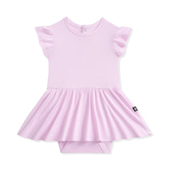 Twirl Bodysuit Dress in Thistle
