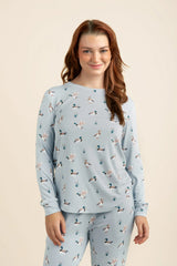 Women's Jogger Pajama Set in Mallard Duck