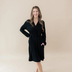 Women’s Lounge Robe in Midnight