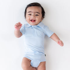 Polo Bodysuit in Breeze