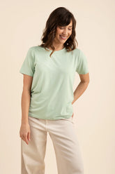 Women's Crew Neck Tee in Basil