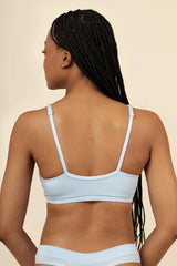 Women's Cross Front Bralette in Breeze