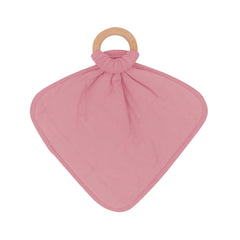 Lovey in Apple Blossom with Removable Wooden Teething Ring
