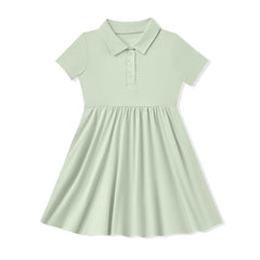 Polo Dress in Basil