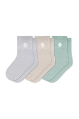 Crew Socks Combo 3-Pack in Neutral