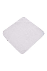 Hooded Bath Towel in Storm with Cloud Trim