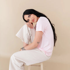 Women's Crew Neck Tee in Sakura