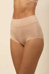 Women's High-Waisted Brief in Chai