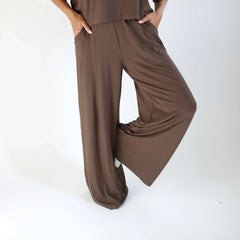 Women's Wide Leg Pant in Espresso