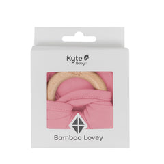 Lovey in Apple Blossom with Removable Wooden Teething Ring