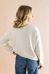 Women's Sweatshirt in Mickey and Friends on Ecru