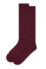 Adult Scrunch Socks in Burgundy
