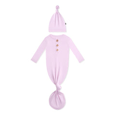 Knotted Gown with Hat Set in Thistle