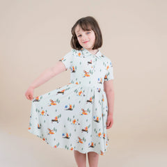 Polo Dress in Winnie the Pooh Hundred Acre Wood
