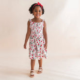 Smocked Dress in Strawberry Fields