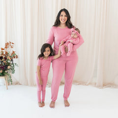 Short Sleeve with Pants Pajamas in Apple Blossom
